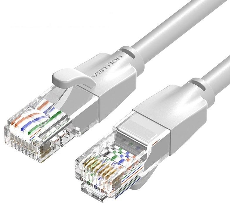 Патч-корд Vention IBEHJ 1Гбит/с UTP 4 пары cat.6 CCA molded 5м серый RJ-45 (m)-RJ-45 (m)