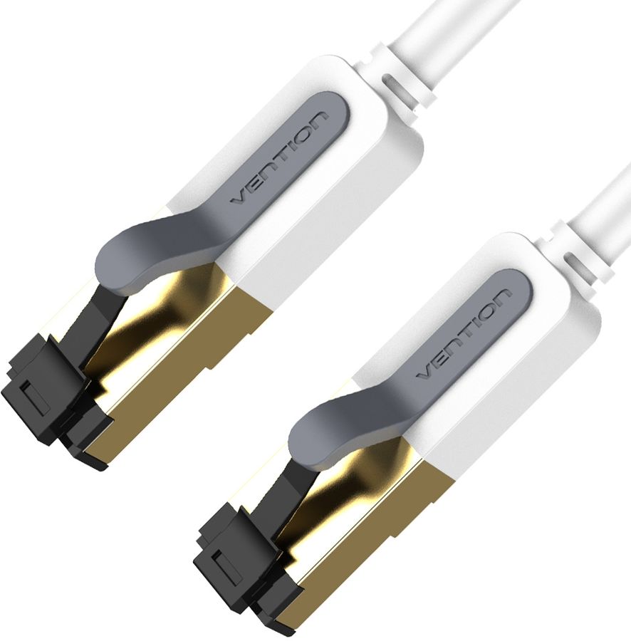 Патч-корд Vention ICDHI 10Гбит/с STP 4 пары cat.7 Cu molded 3м серый RJ-45 (m)-RJ-45 (m)