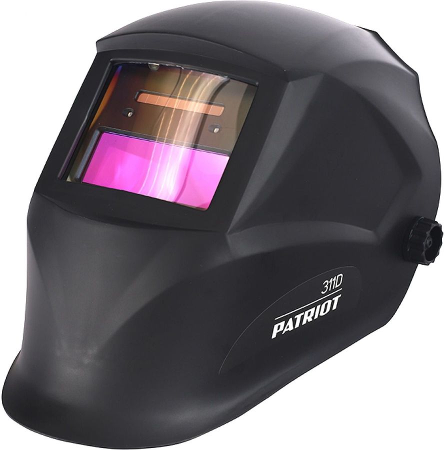 Маска сварщика Patriot 880502201 филь.:хамел. кл.:1/1/1/2 см.экр.90x35мм черный