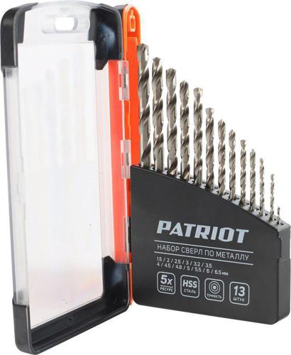 Набор сверл Patriot 815010104 по металлу (13пред.) для дрелей/перфораторов