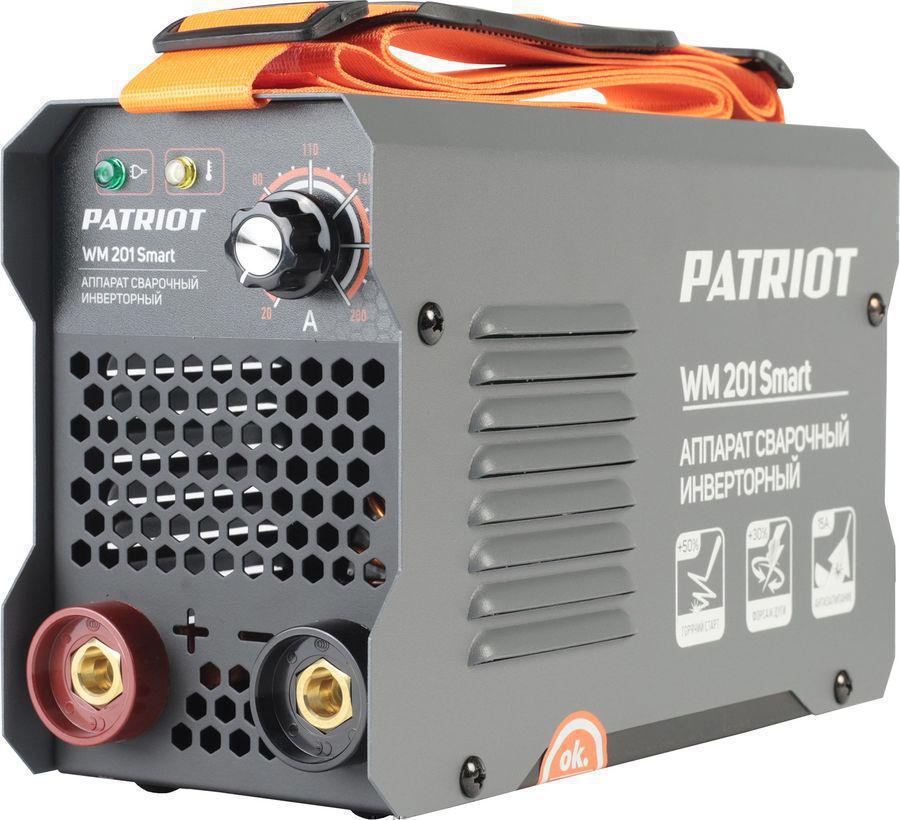 Сварочный аппарат Patriot WM 201 Smart инвертор ММА 8.3кВт