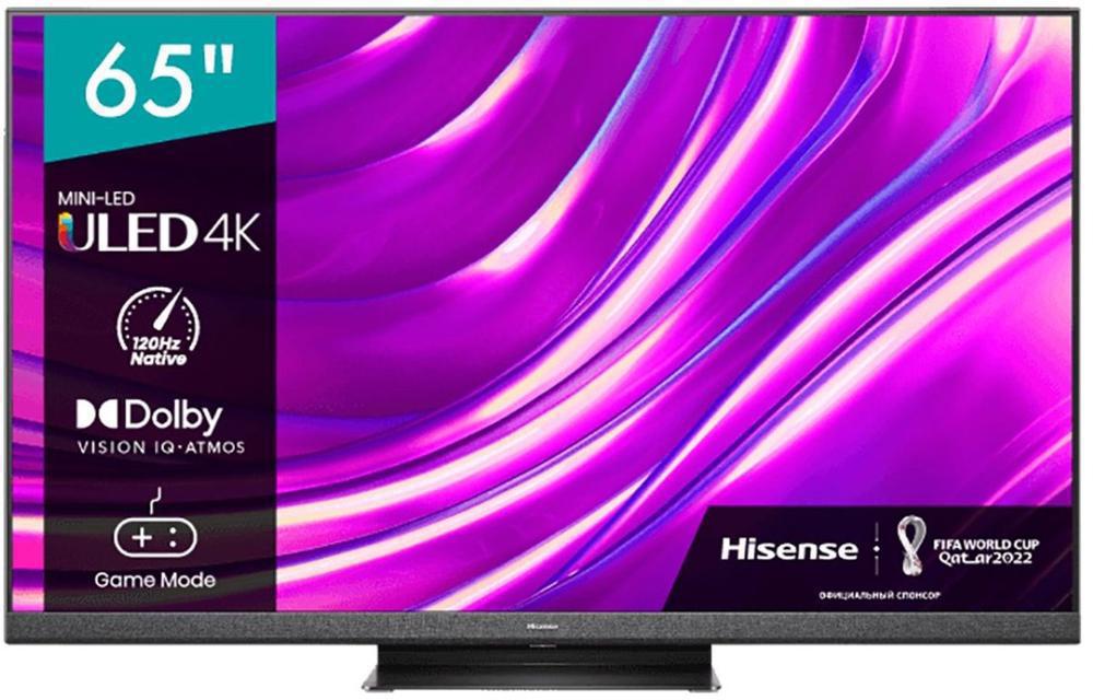 Телевизор LED Hisense 65" 65U8HQ темно-серый 4K Ultra HD 120Hz DVB-T DVB-T2 DVB-C DVB-S DVB-S2 USB WiFi Smart TV