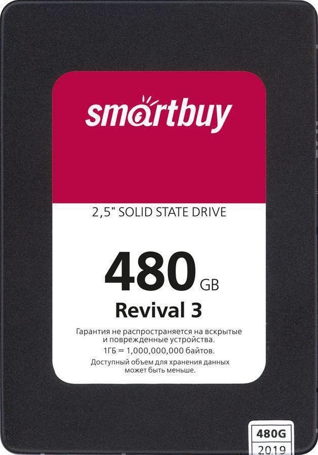 Накопитель SSD Smartbuy SATA III 480Gb SB480GB-RVVL3-25SAT3 Revival 3 2.5"