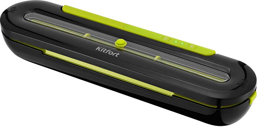 Вакуумный упаковщик Kitfort КТ-1522-2 100Вт черный/салатовый