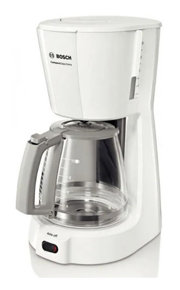 Кофеварка капельная Bosch TKA3A031 1100Вт белый