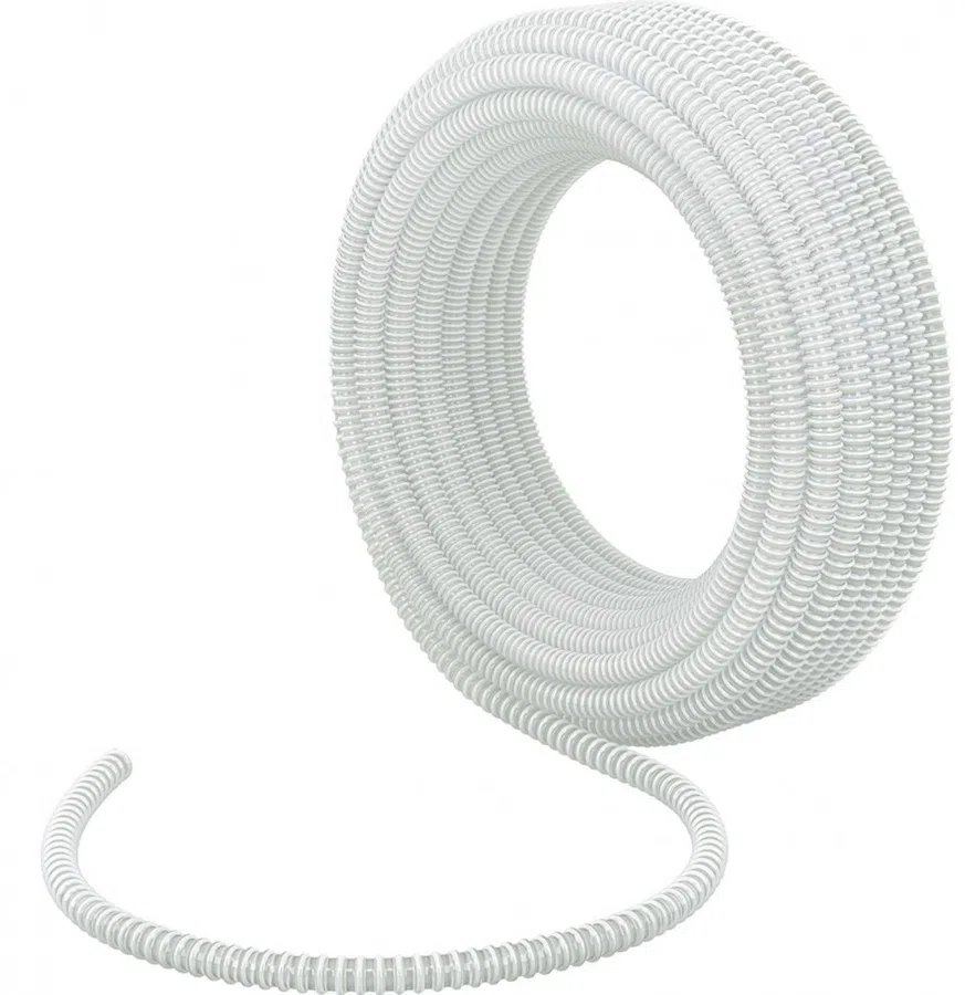 Шланг Сибртех 67310 30м спиральный армированный белый