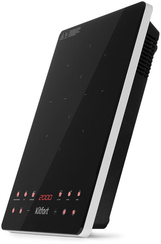 Плита Инфракрасная Kitfort КТ-140 черный/серебристый стеклокерамика (настольная)