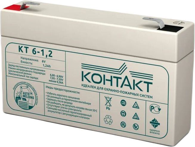 Батарея для ИБП Контакт КТ 6-1,2 6В 1.2Ач
