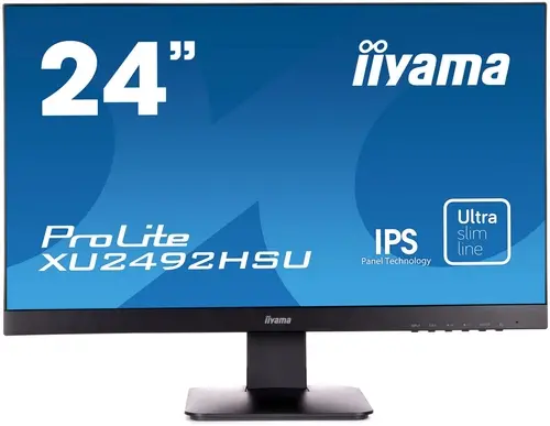 Монитор Iiyama 23.8" ProLite XU2492HSU-B1 черный IPS LED 4ms 16:9 HDMI M/M матовая 1000:1 250cd 178гр/178гр 1920x1080 75Hz VGA DP FHD USB 3.6кг