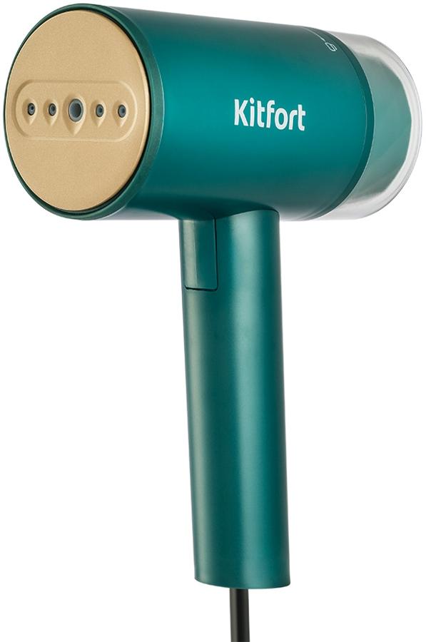 Отпариватель ручной Kitfort КТ-981 1200Вт зеленый/бирюзовый