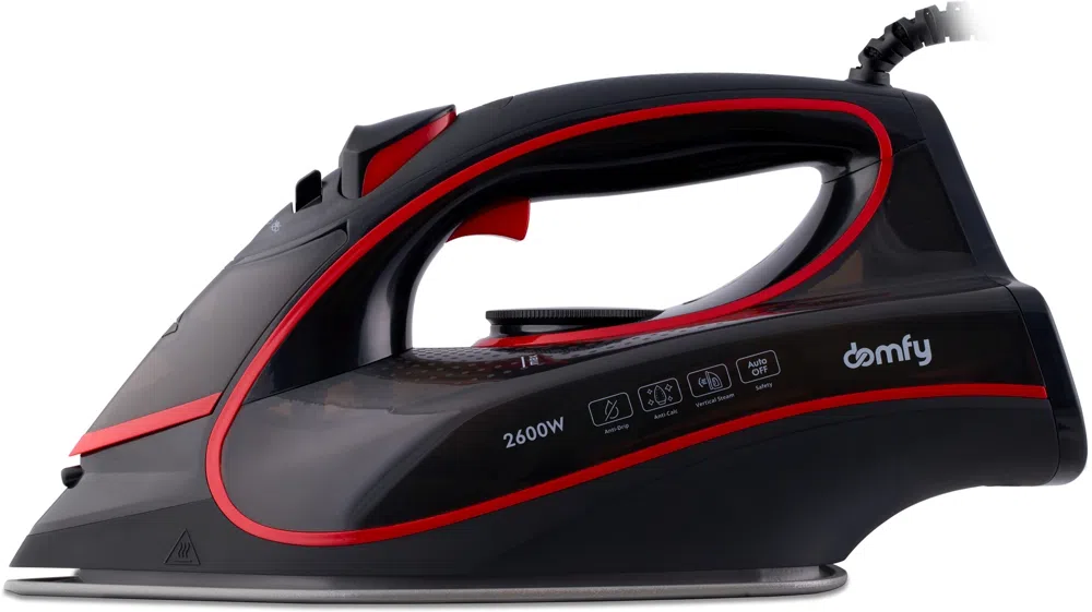 Утюг Domfy DSC-EI606 2600Вт черный/красный