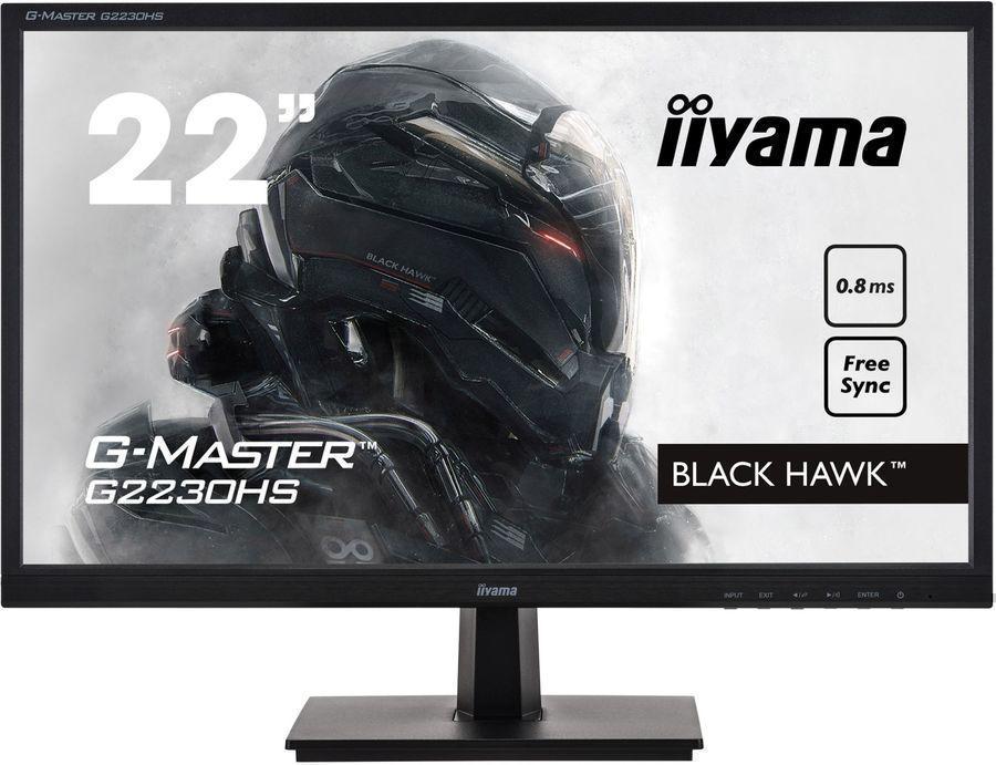 Монитор Iiyama 21.5" G-Master G2230HS-B1 черный TN LED 16:9 HDMI M/M матовая 250cd 170гр/160гр 1920x1080 D-Sub DisplayPort FHD 3.1кг