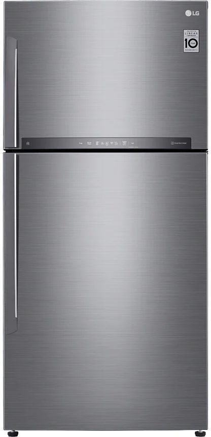 Холодильник LG GR-H802HMHZ 2-хкамерн. нержавеющая сталь глянц. линейный инверторный