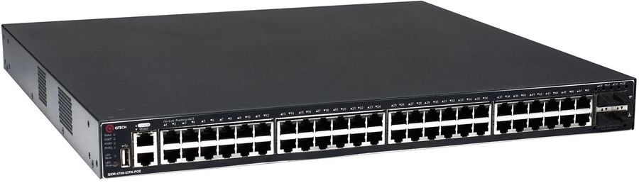 Коммутатор QTech QSW-4700-52TX-POE (L3) 48x1Гбит/с 4SFP+ 48PoE 370W управляемый