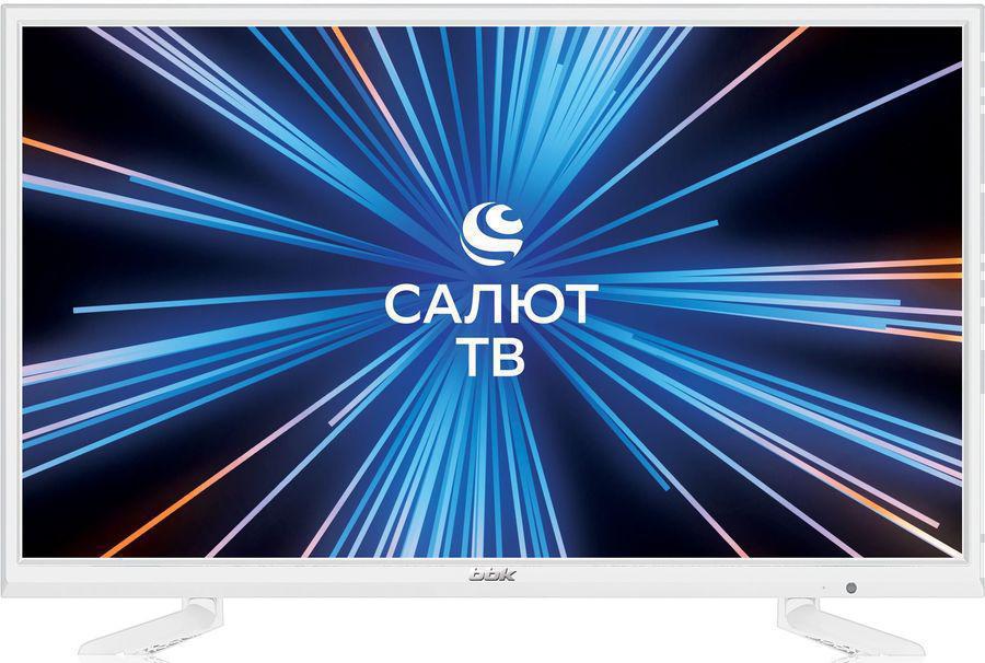 Телевизор LED BBK 24" 24LEX-7390/TS2C Салют ТВ белый HD 60Hz DVB-T2 DVB-C DVB-S2 USB WiFi Smart TV (RUS)