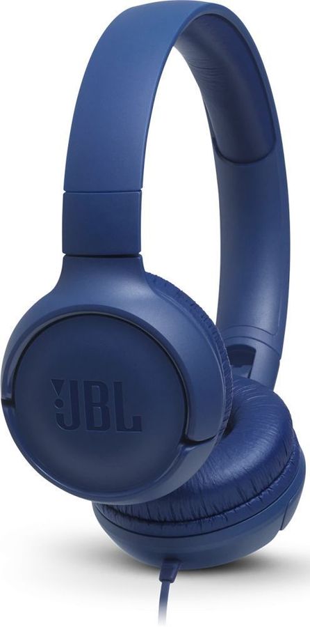 Гарнитура накладные JBL Tune 500 1.187м синий проводные оголовье (JBLT500BLU)