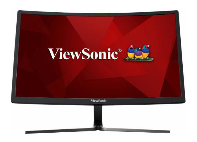 Монитор ViewSonic 23.6" VX2458-C-MHD черный VA LED 1ms 16:9 DVI HDMI M/M матовая 3000:1 280cd 178гр/178гр 1920x1080 144Hz FreeSync DP FHD 3.37кг