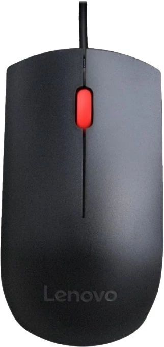 Мышь Lenovo Essential черный оптическая (1600dpi) USB (2but)