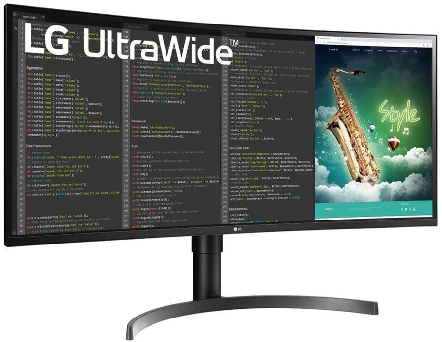 Монитор LG 35" LG-35WN75C черный VA LED 5ms 21:9 HDMI M/M матовая HAS 2500:1 300cd 178гр/178гр 3440x1440 DP UW USB 8.3кг