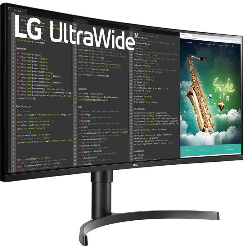 Монитор LG 35" LG-35WN75C черный VA LED 5ms 21:9 HDMI M/M матовая HAS 2500:1 300cd 178гр/178гр 3440x1440 DP UW USB 8.3кг