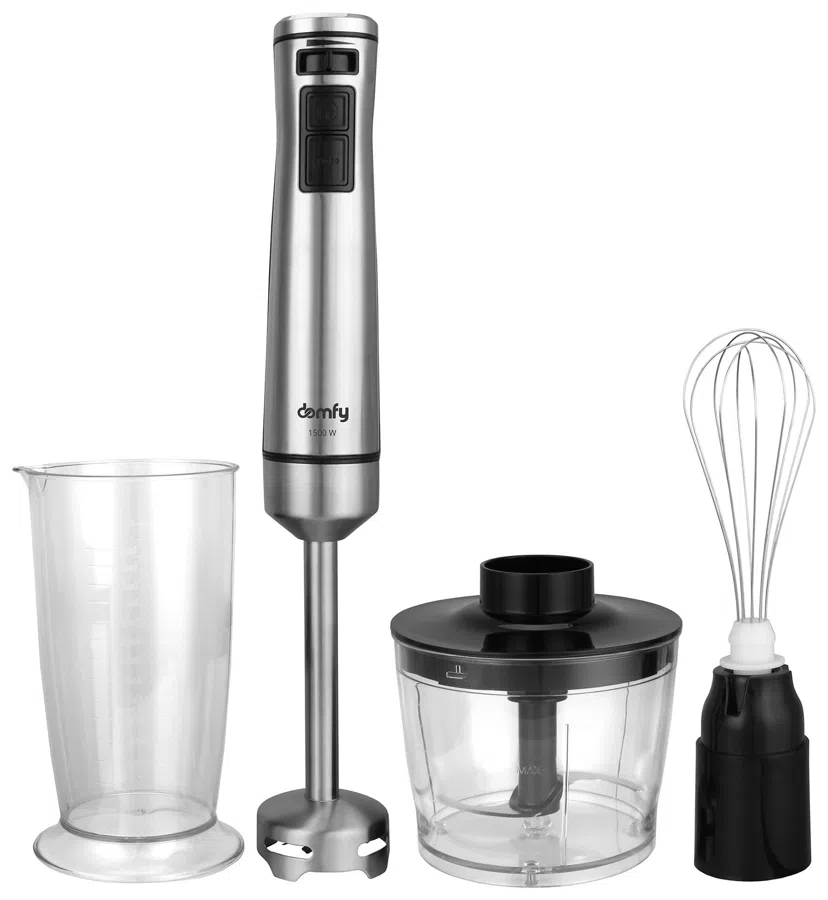 Блендер погружной Domfy DSM-HB401 1500Вт серебристый/черный
