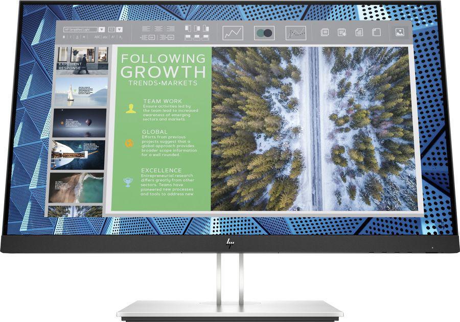 Монитор HP 23.8" E24q G4 черный IPS 5ms 16:9 HDMI HAS Piv 250cd 178гр/178гр 2560x1440 60Hz VGA DP 2K USB 5.7кг