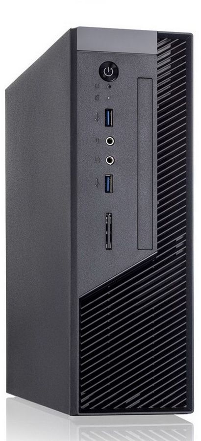 Корпус Foxline FL-RS02BLK-FX250T черный 250W miniITX 1x80mm 2xUSB3.0 audio bott PSU