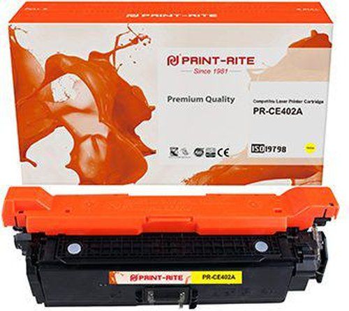 Картридж лазерный Print-Rite TFH598YPU1J PR-CE402A CE402A желтый (6000стр.) для HP CLJ M551 series Canon