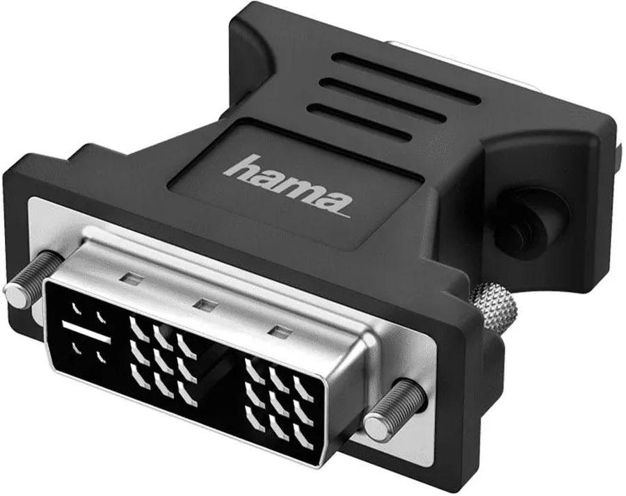 Переходник видео Hama H-200340 DVI-I (m)/VGA (f) черный (00200340)