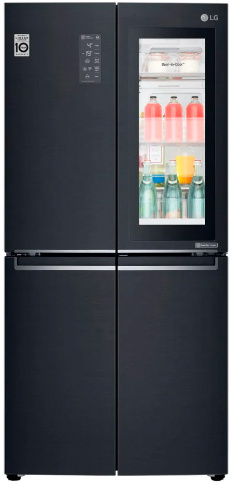 Холодильник LG GC-Q22FTBKL 3-хкамерн. черный линейный инверторный