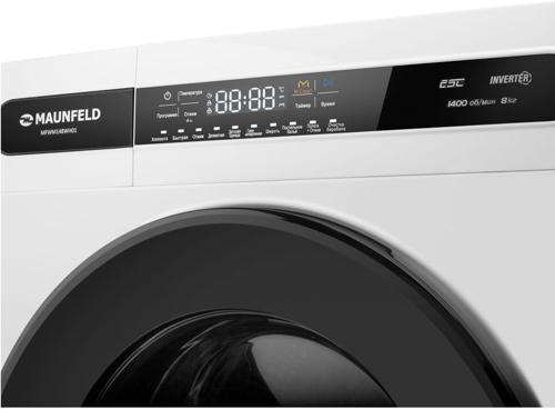 Стиральная машина Maunfeld MFWM148WH01 класс: A+++ загр.фронтальная макс.:8кг белый инвертор