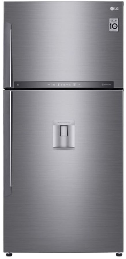 Холодильник LG GR-F802HMHU 2-хкамерн. серый металлик линейный инверторный