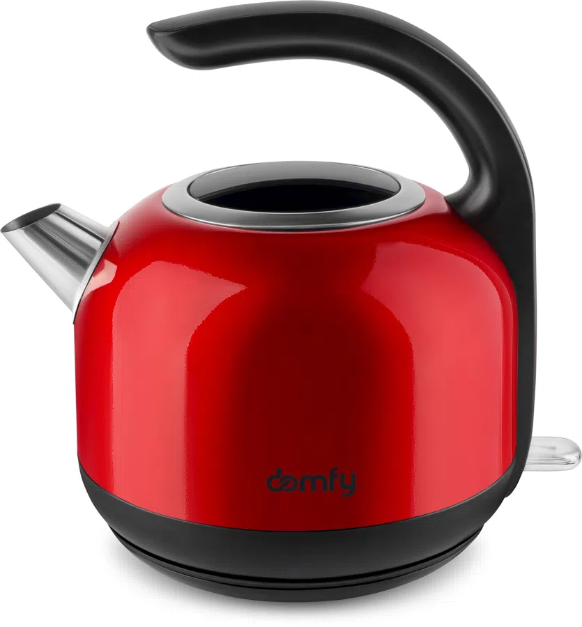 Чайник электрический Domfy DSC-EK506 1.7л. 2200Вт красный/черный корпус: металл/пластик