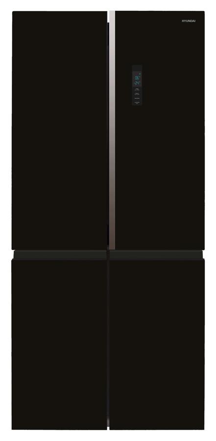 Холодильник Hyundai CM5084FGBK 3-хкамерн. черное стекло