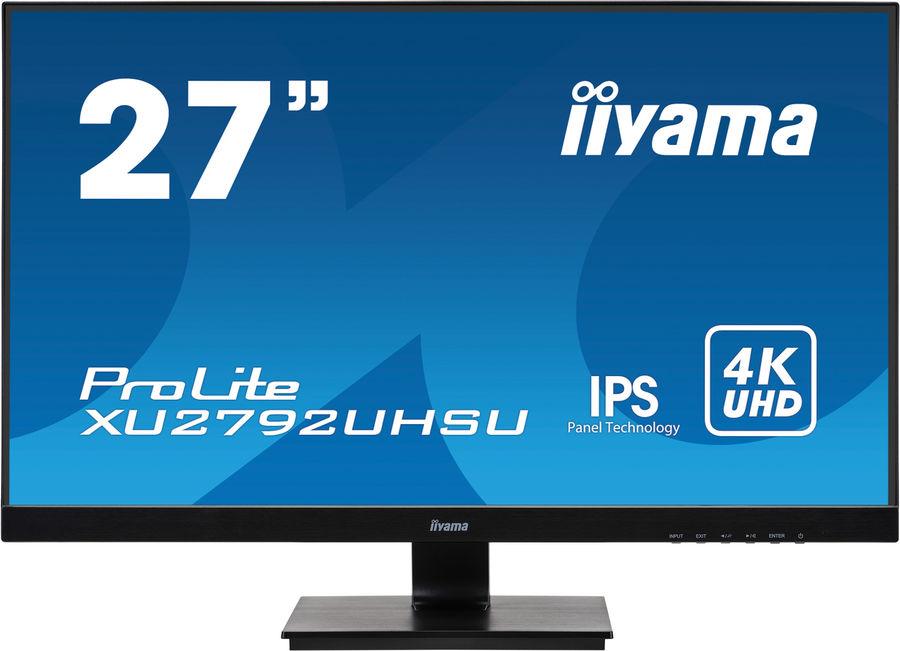 Монитор Iiyama 27" XU2792UHSU-B1 черный IPS LED 4ms 16:9 DVI HDMI M/M матовая 1000:1 300cd 178гр/178гр 3840x2160 60Hz DP 4K USB 4.6кг