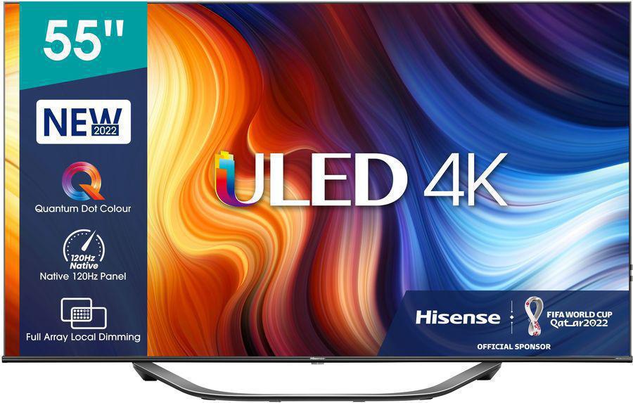 Телевизор LED Hisense 55" 55U7HQ черный 4K Ultra HD 120Hz DVB-T DVB-T2 DVB-C DVB-S DVB-S2 USB WiFi Smart TV (RUS)