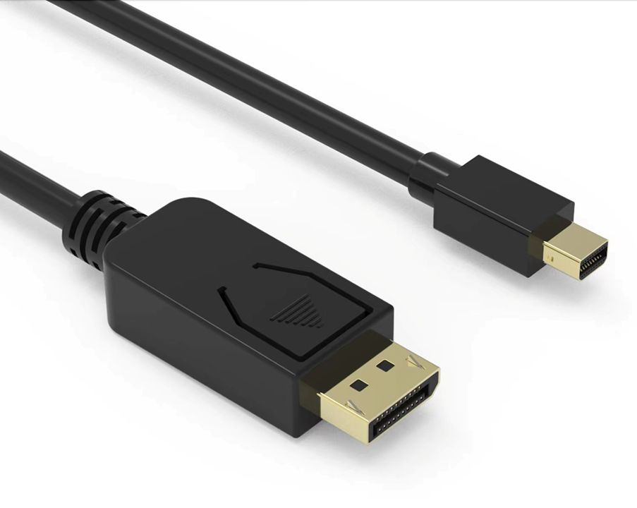 Кабель аудио-видео Buro MDP-DP miniDisplayport (m)/DisplayPort (m) 1.5м. позолоч.конт. черный