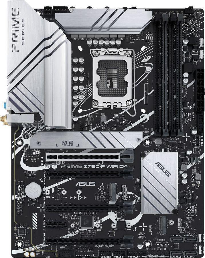 Материнская плата Asus PRIME Z790-P WIFI D4 Soc-1700 Intel Z790 4xDDR4 ATX AC`97 8ch(7.1) 2.5Gg RAID+HDMI+DP