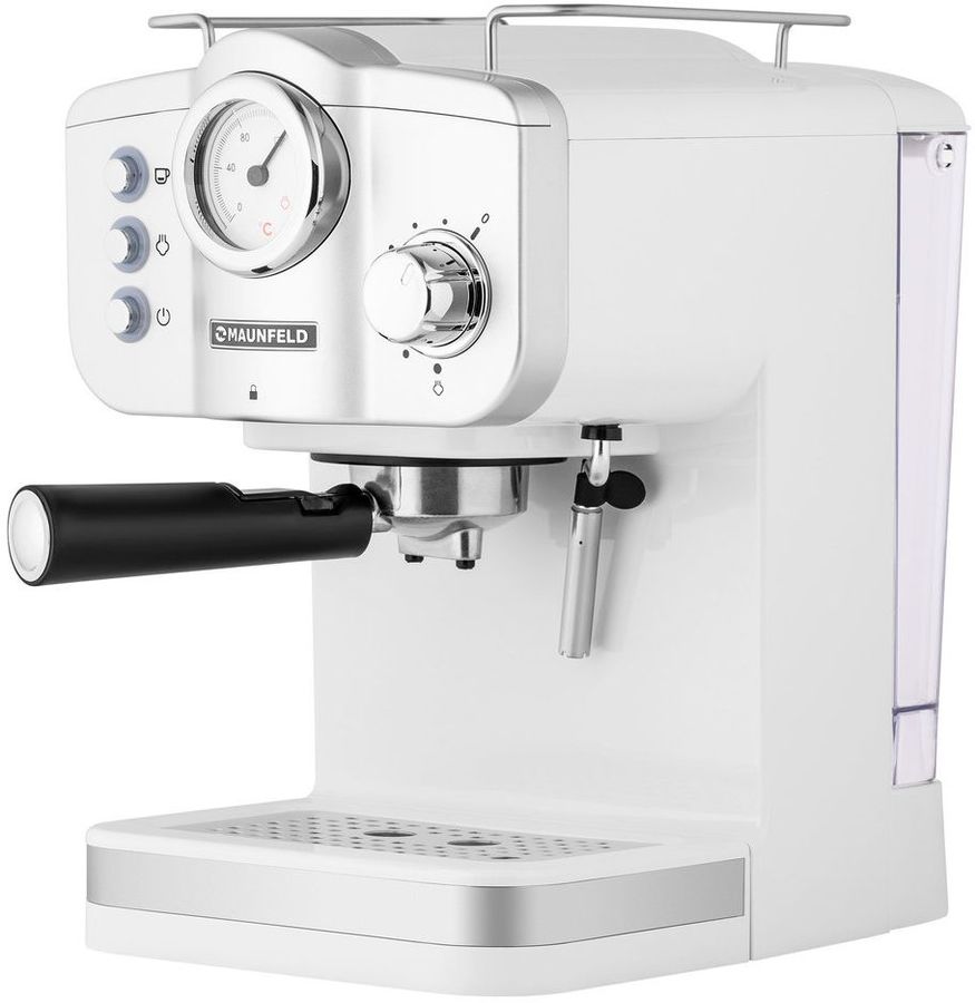 Кофеварка рожковая Maunfeld MF-735WH PRO 1100Вт белый