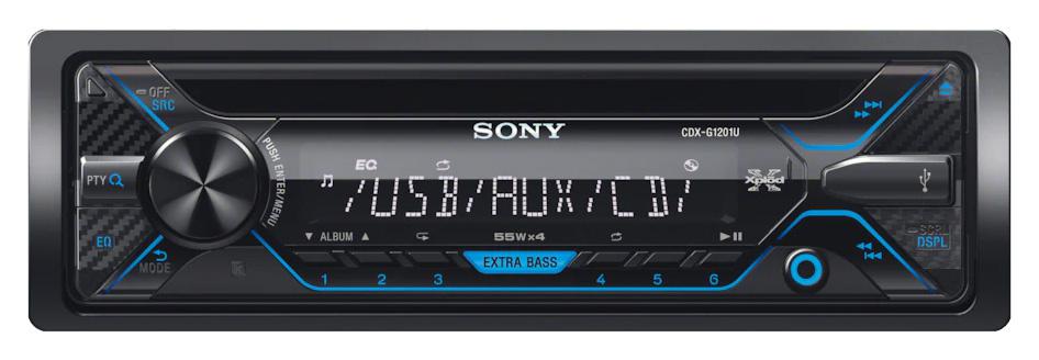 Автомагнитола Sony CDX-G1200U 1DIN 4x55Вт RDS