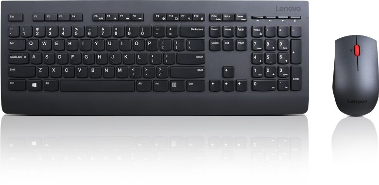 Клавиатура + мышь Lenovo Combo 4X30H56821 клав:черный мышь:черный USB беспроводная
