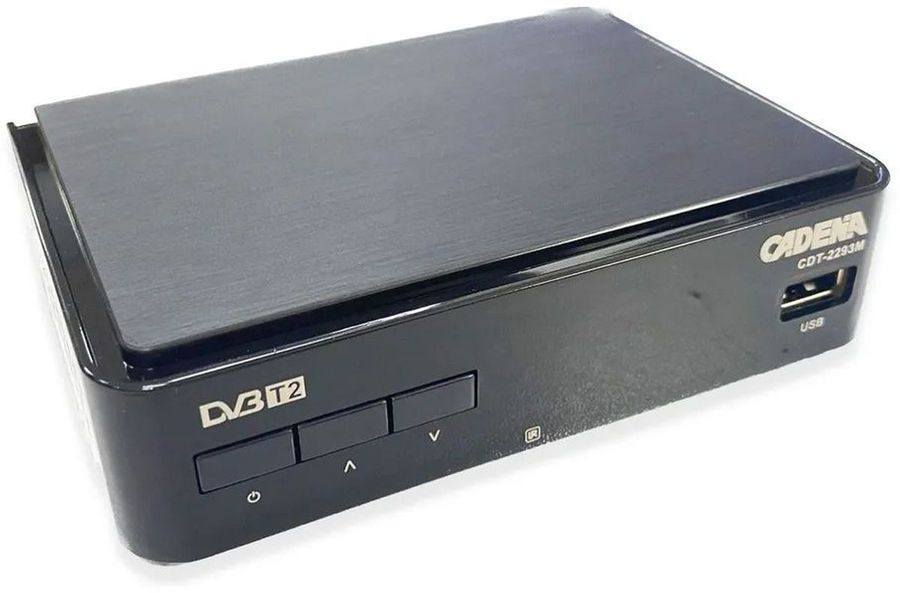 Ресивер DVB-T2 Cadena CDT-2293M черный