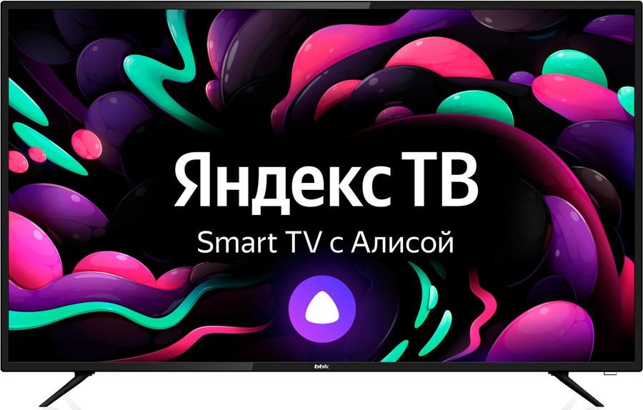 Телевизор LED BBK 55" 55LEX-8264/UTS2C Яндекс.ТВ черный 4K Ultra HD 60Hz DVB-T2 DVB-C DVB-S2 USB WiFi Smart TV (RUS)
