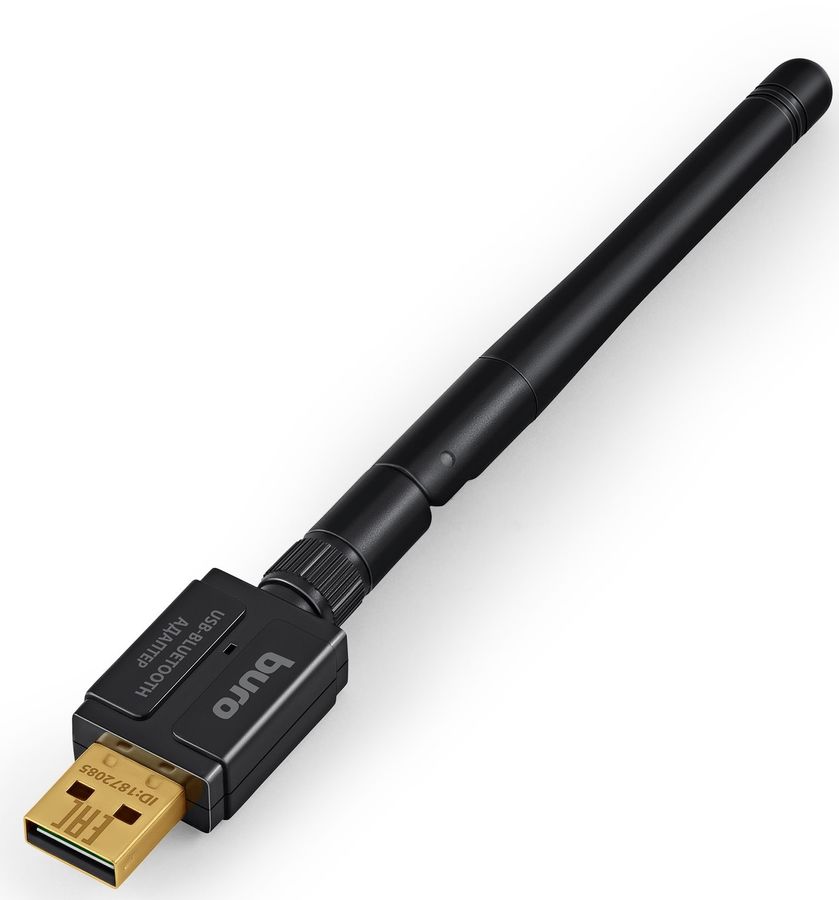 Адаптер USB Buro BU-BT532 BT5.3+EDR class 1 100м черный