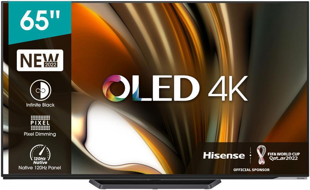Телевизор OLED Hisense 65" 65A85H черный 4K Ultra HD 120Hz DVB-T DVB-T2 DVB-C DVB-S DVB-S2 USB WiFi Smart TV (RUS)