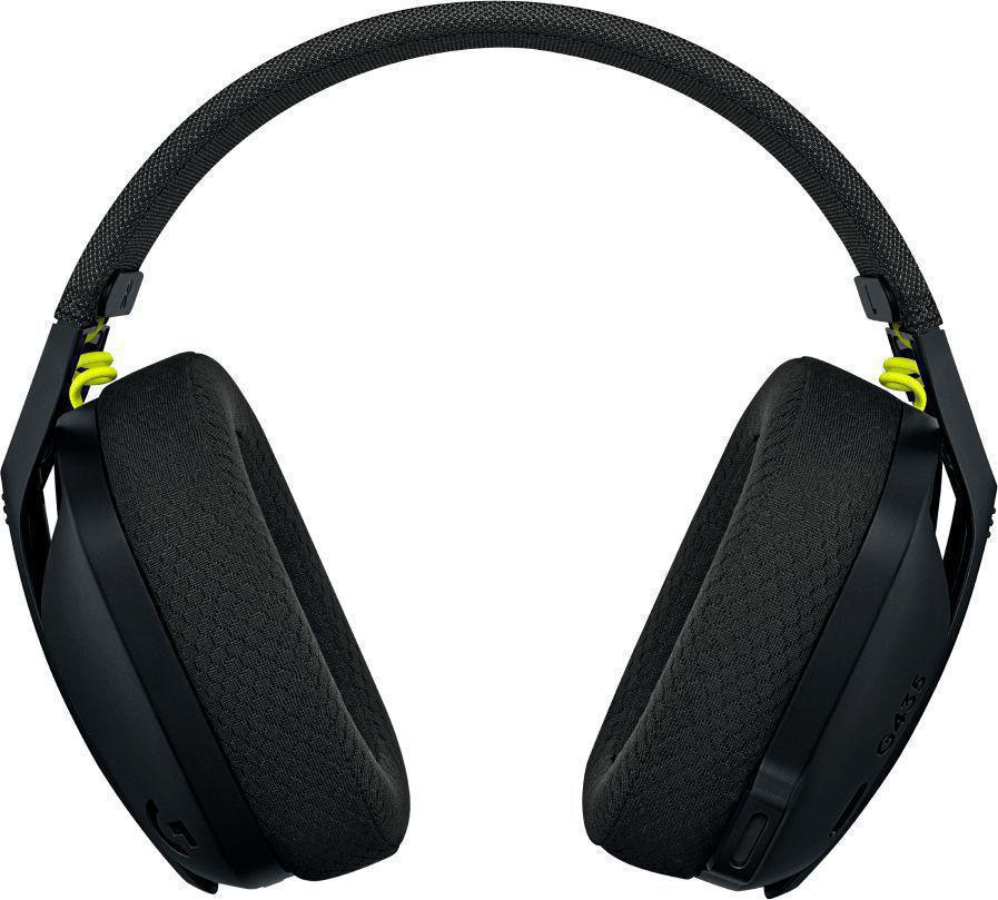 Наушники с микрофоном Logitech G435 Lightspeed черный/желтый мониторные Radio оголовье (981-001050)