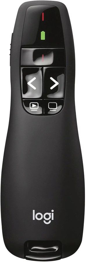 Презентер Logitech R400 Radio USB (15м) черный