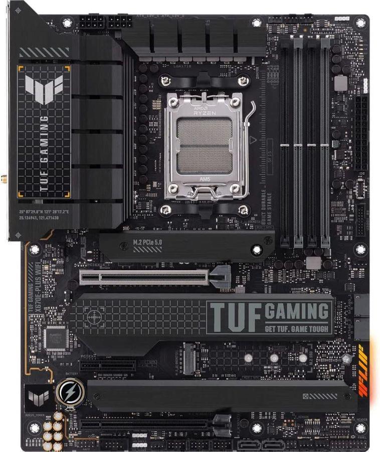 Материнская плата Asus TUF GAMING X670E-PLUS WIFI SocketAM5 AMD X670 4xDDR5 ATX AC`97 8ch(7.1) 2.5Gg RAID+HDMI+DP