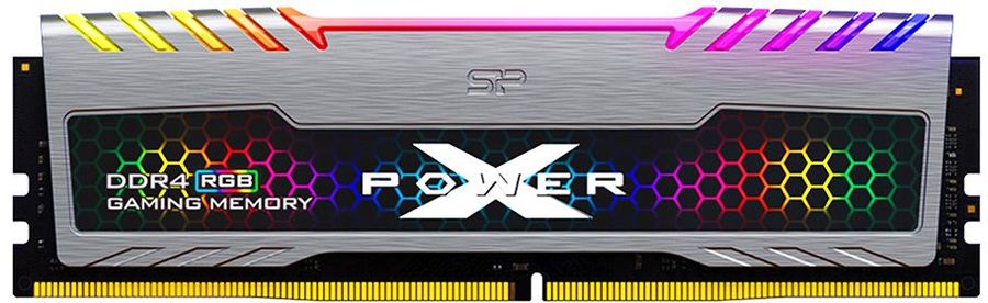 Память DDR4 8GB 3600MHz Silicon Power SP008GXLZU360BSB Xpower Turbine RGB RTL Gaming PC4-28800 CL18 DIMM 260-pin 1.35В kit single rank с радиатором Ret