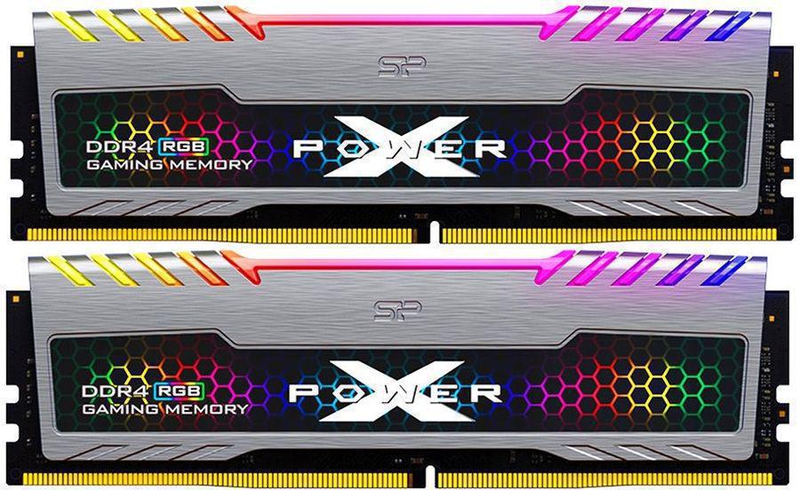 Память DDR4 2x16Gb 3600MHz Silicon Power SP032GXLZU360BDB Xpower Turbine RGB RTL Gaming PC4-28800 CL18 DIMM 260-pin 1.35В kit single rank с радиатором Ret